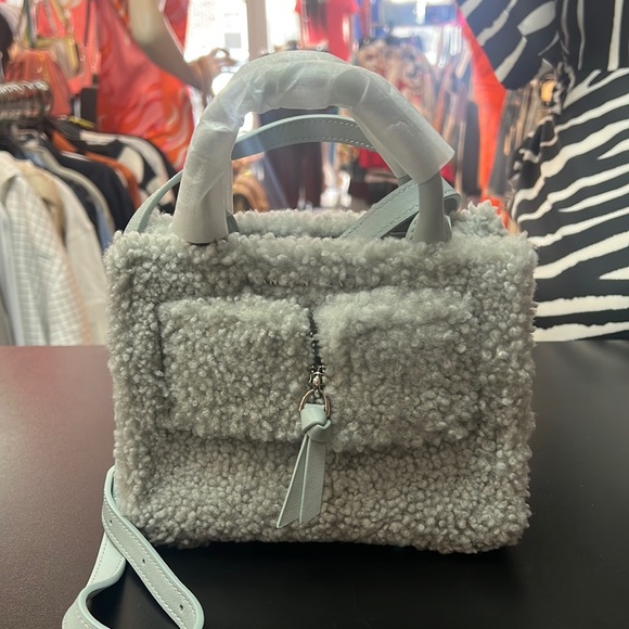 Brandon Blackwood Handbags - Brandon Blackwood Mini Kuei Shearling Crossbody Bag